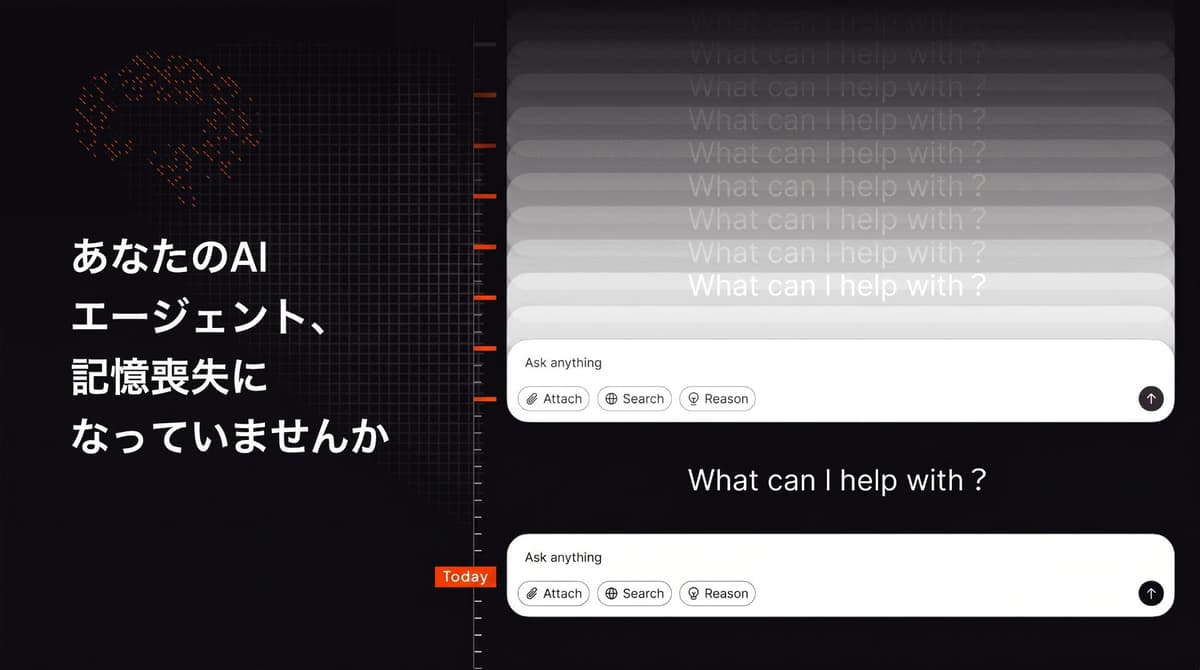 あなたのAIエージェント、記憶喪失になっていませんか
