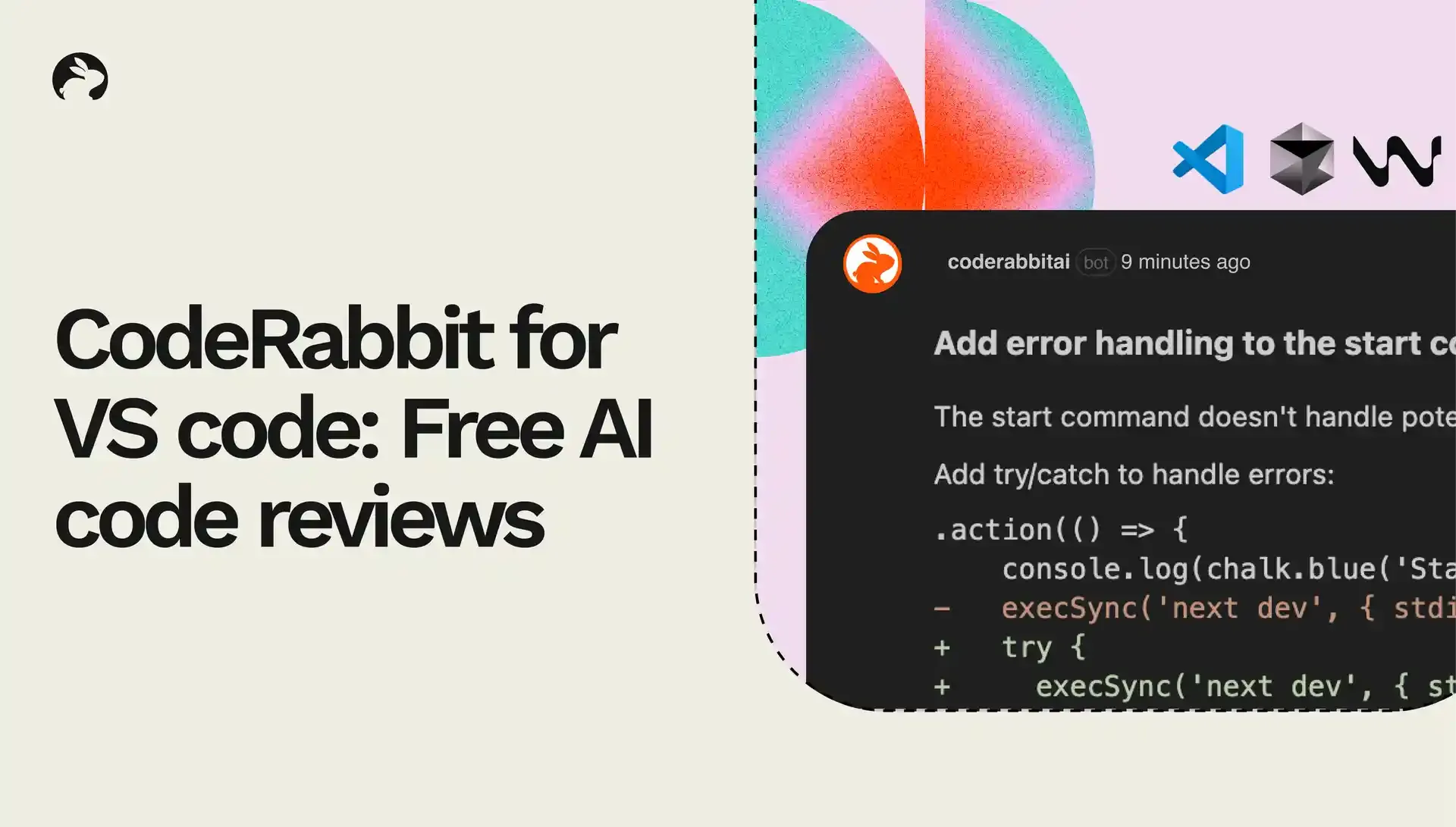 CodeRabbit for VS Code が登場 — 無料のAIコードレビュー