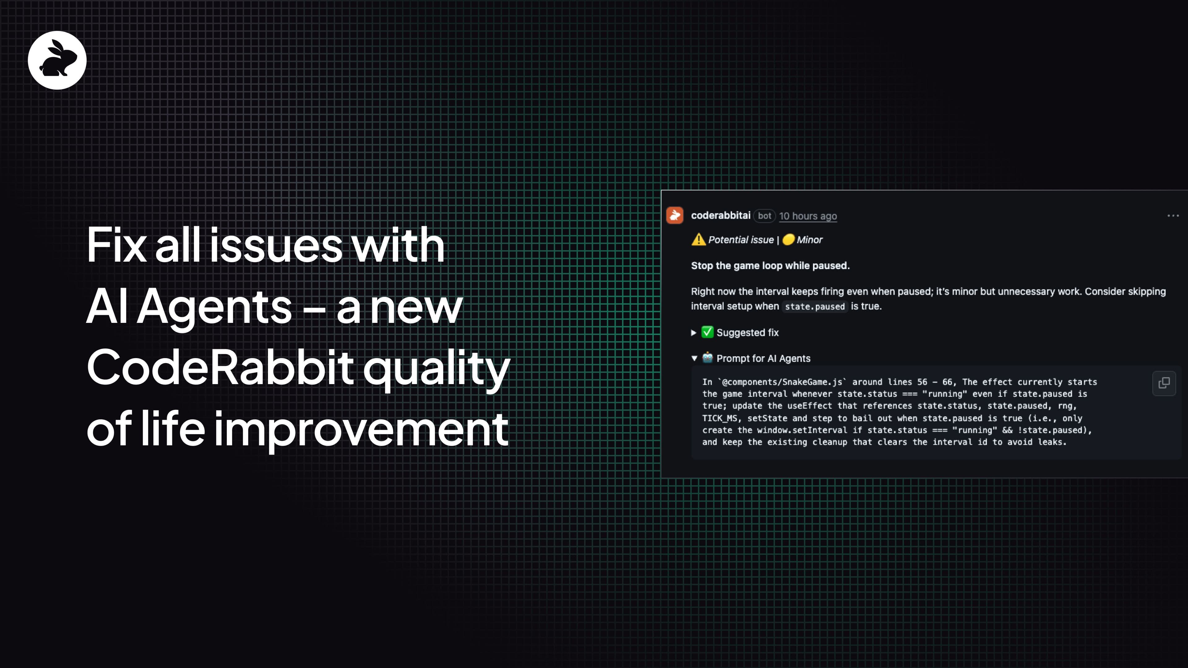 Fix all issues with AI agents – a quality of life improvement
