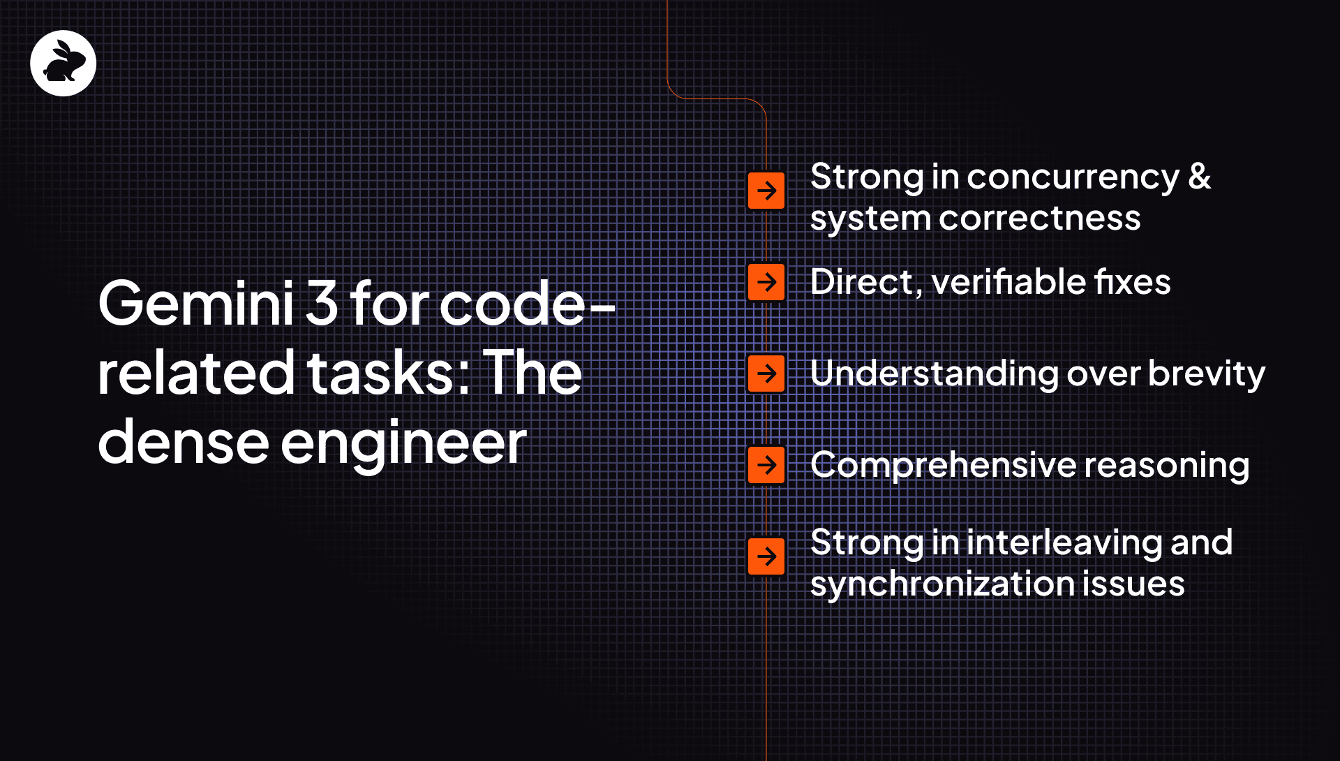 Gemini 3 for code-related tasks: The dense engineer