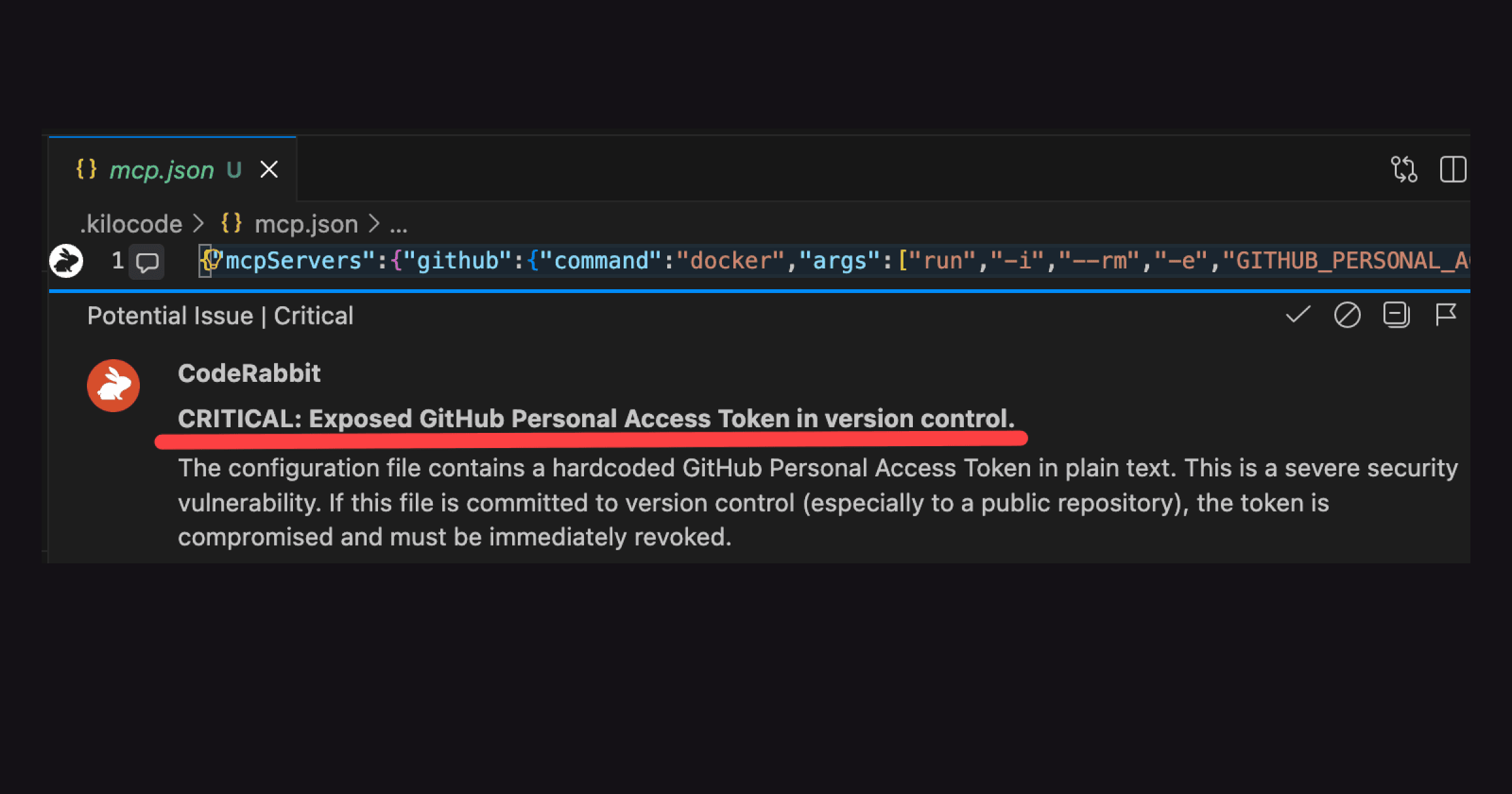 Exposed GitHub Personal Access Token in version control