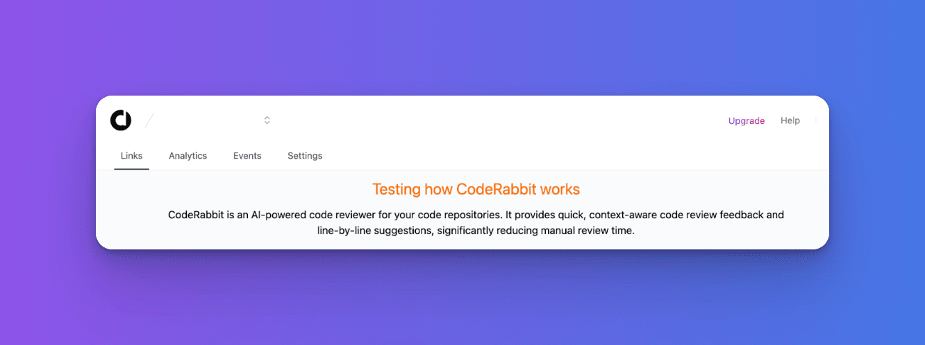 CodeRabbitのテストメッセージでコードレビュー機能を紹介