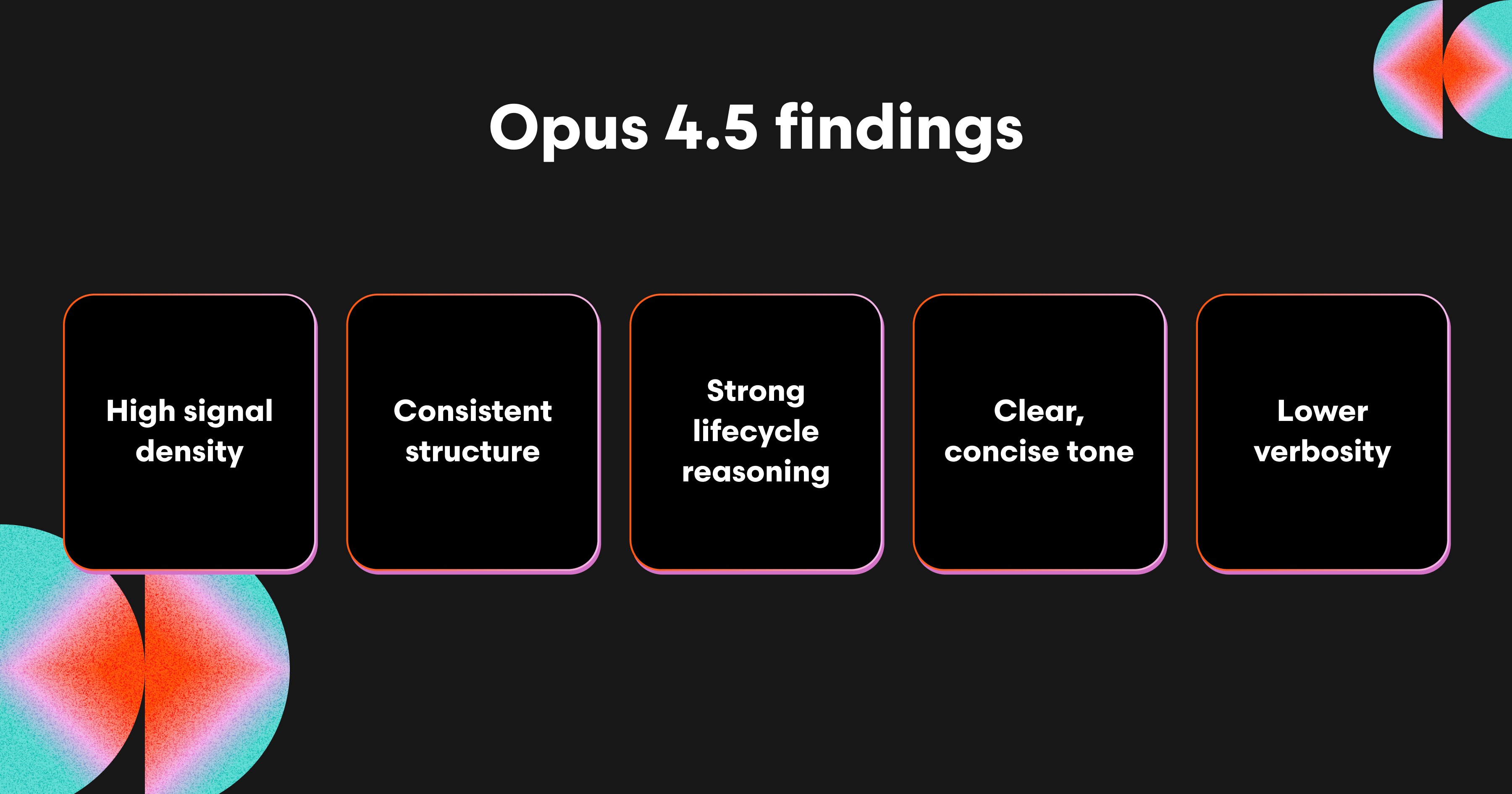 Opus 4.5のコード関連タスク:システムアーキテクトのように振る舞う
