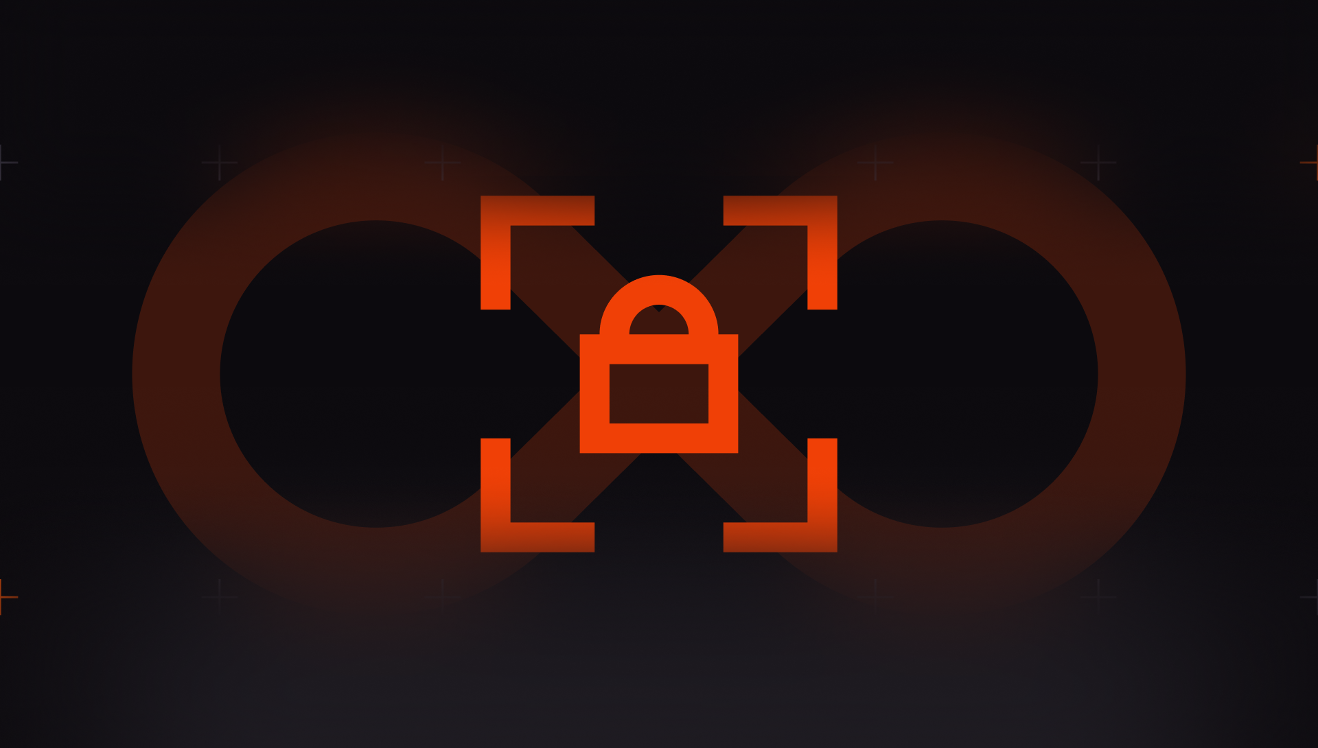 A lock at the center of a continuous loop illustrates CodeRabbit Security protecting the codebase after merge.